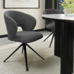 Bentley Designs Alisa Round Sintered Stone Dining Table + 4 Grey Chairs - Image 4