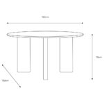 Gallery Borden Acacia Round Dining Table, Seats 4 - Image 2