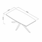 Bentley Designs Kristen Light Oak Dining Table, Seats 6 - Image 2