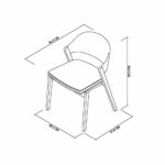 Bentley Designs Vega Scandi Light Oak Beige Leather Dining Chair, 2 Pack - Image 6