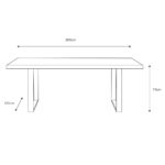 Gallery Chisbury Acacia Live Edge Dining Table, Seats 4-6 - Image 2