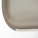 Peressini Rio Light Grey Faux Leather Dining Chair, 2 Pack - Image 3