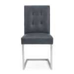 Bentley Designs Tivoli Mottled Black Faux Leather Cantilever Dining Chair, 2 Pack - Image 4