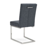 Bentley Designs Tivoli Mottled Black Faux Leather Cantilever Dining Chair, 2 Pack - Image 5