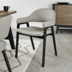 Bentley Designs Camden Peppercorn Grey Leather Armchair, 2 Pack