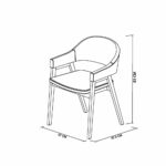 Bentley Designs Camden Peppercorn Grey Leather Armchair, 2 Pack - Image 2