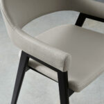 Bentley Designs Camden Peppercorn Grey Leather Armchair, 2 Pack - Image 3