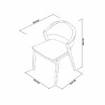 Bentley Designs Camden Peppercorn Cedar Velvet Dining Chair, 2 Pack - Image 2