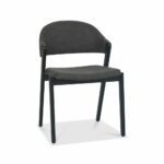 Bentley Designs Camden Peppercorn Grey Fabric Dining Chair, 2 Pack - Image 3