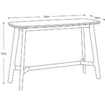 Gallery Barcelona White Marble Top Console Table - Image 2
