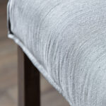 Gallery Tarnby Grey Linen Bar Stool, 2 Pack - Image 3