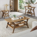 Bentley Designs Kristen Light Oak Coffee Table - Image 5