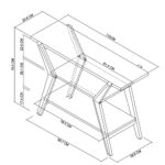 Bentley Designs Kristen Light Oak Console Table - Image 2