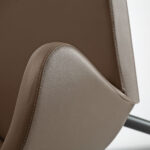 Peressini Doris Brown Faux Leather Dining Chair - Image 5