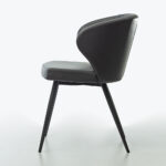 Peressini Doris Grey Faux Leather Dining Chair - Image 4