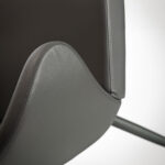 Peressini Doris Grey Faux Leather Dining Chair - Image 5
