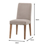 Gallery Highgrove Grey Velvet Dining Chair, 2 Pack - Image 2