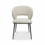 Bentley Designs Luca Beige Faux Leather Dining Chair, 2 Pack - Image 4