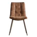 Gallery Darwin Brown Faux Leather Dining Chair, 2 Pack - Image 5