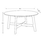 Gallery Madrid Walnut Round Coffee Table - Image 2