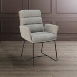 AKANTE Copenhague Light Grey Fabric Dining Chair, 2 Pack