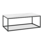 Bentley Designs Sofia White Sintered Stone Coffee Table - Image 4