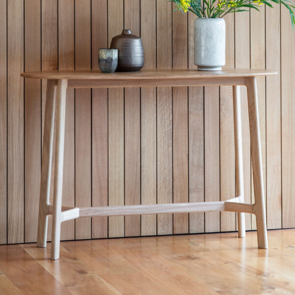 Gallery Madrid Oak Console Table