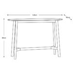 Gallery Madrid Oak Console Table - Image 2