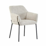 Manila Natural Fabric Dining Chair, 2 Pack - Image 4