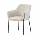 Manila Natural Fabric Dining Chair, 2 Pack - Image 5