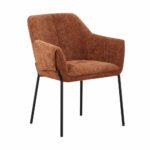 Manila Orange Fabric Dining Chair, 2 Pack - Image 4
