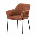 Manila Orange Fabric Dining Chair, 2 Pack - Image 5