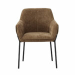 Manila Brown Fabric Dining Chair, 2 Pack - Image 3