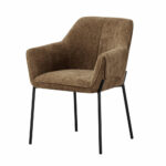 Manila Brown Fabric Dining Chair, 2 Pack - Image 5