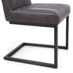 Archer Grey Faux Leather Cantilever Dining Chair, 2 Pack - Image 5