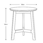 Gallery Barcelona White Marble Top Side Table - Image 2