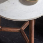 Gallery Barcelona White Marble Top Side Table - Image 3