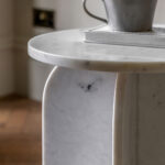 Gallery Amalfi White Marble Side Table - Image 3