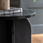Gallery Amalfi Black Marble Side Table - Image 3