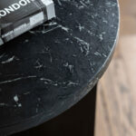 Gallery Amalfi Black Marble Side Table - Image 4