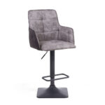 Orion Light Grey Fabric Bar Stool, 2 Pack - Image 3