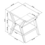 Bentley Designs Kristen Light Oak Lamp Table - Image 2