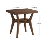 Wimberly Dark Wood Side Table - Image 2