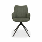 Bentley Designs Rowan Green Fabric Dining Chair - Image 4