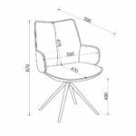 Bentley Designs Rowan Beige Faux Leather Dining Chair - Image 2