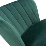 Sigma Green Brushed Velvet Gas Lift Bar Stool - Image 3