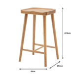 Gallery Tonto Natural Oak Bar Stool - Image 2