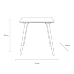 Gallery Hatfield Smoked Square Dining Table, Seats 4 - Image 2