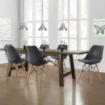 Bayside Furnishings Grey Eiffel Dining Chairs, 2 Pack - Image 3