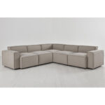 Swyft Model 03 Light Grey Linen 5 Piece Modular Sofa - Image 3